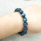 Aurora Gradient Resin Beads 6-12mm Swirl Teal Blue Gold 50pcs 3