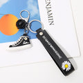 Silicone Shoe Keychain Colorful Sneaker Charm with Daisy Detail 6