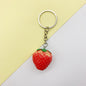 Resin Fruit Keychain Colorful Lemon Sweet Potato Strawberry Charm 8