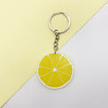 Resin Fruit Keychain Colorful Lemon Sweet Potato Strawberry Charm 6