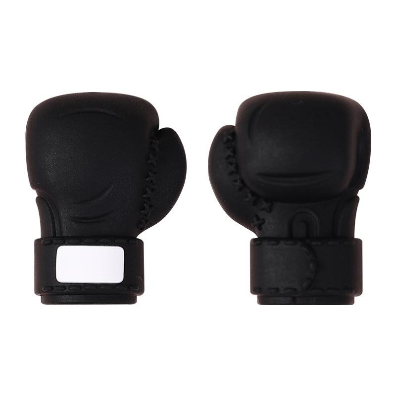 Silicone 3D Focal Beads Boxing Gloves White Label 20pcs 12