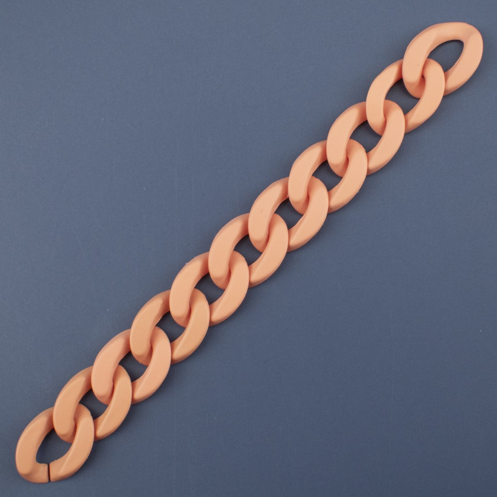Matte Colorful Acrylic Open Chain Links 23mm 100pcs 10