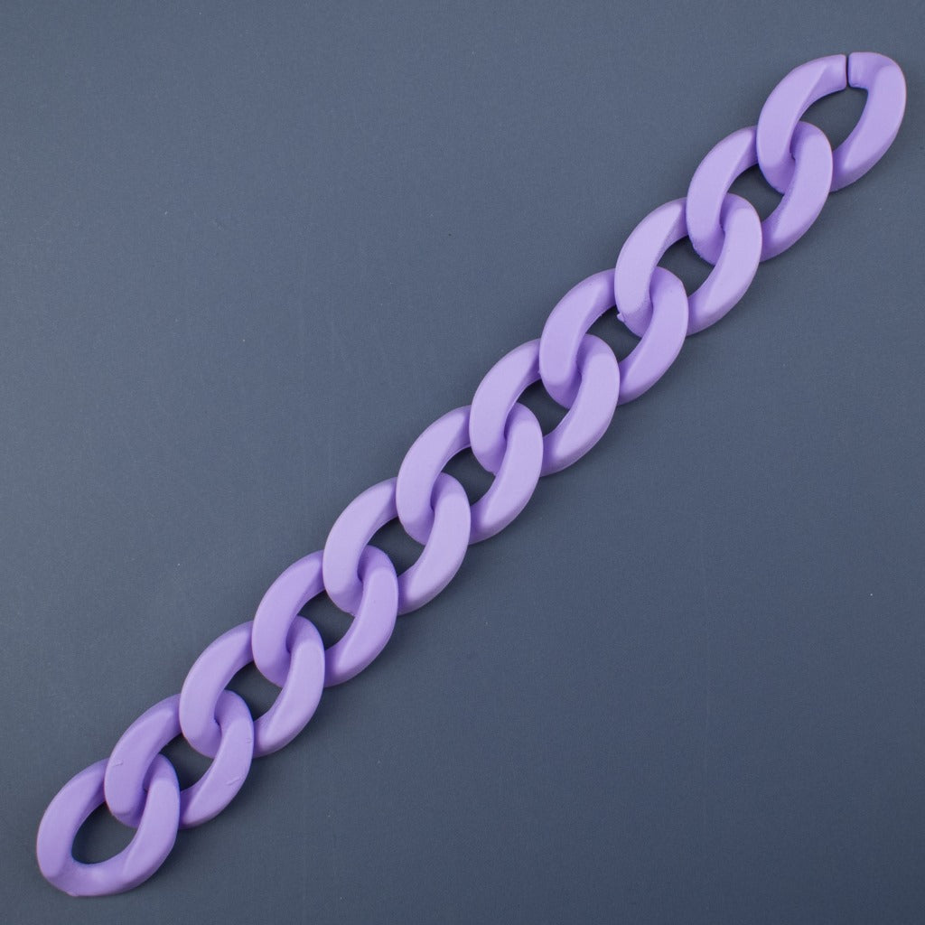 Matte Colorful Acrylic Open Chain Links 23mm 100pcs 9