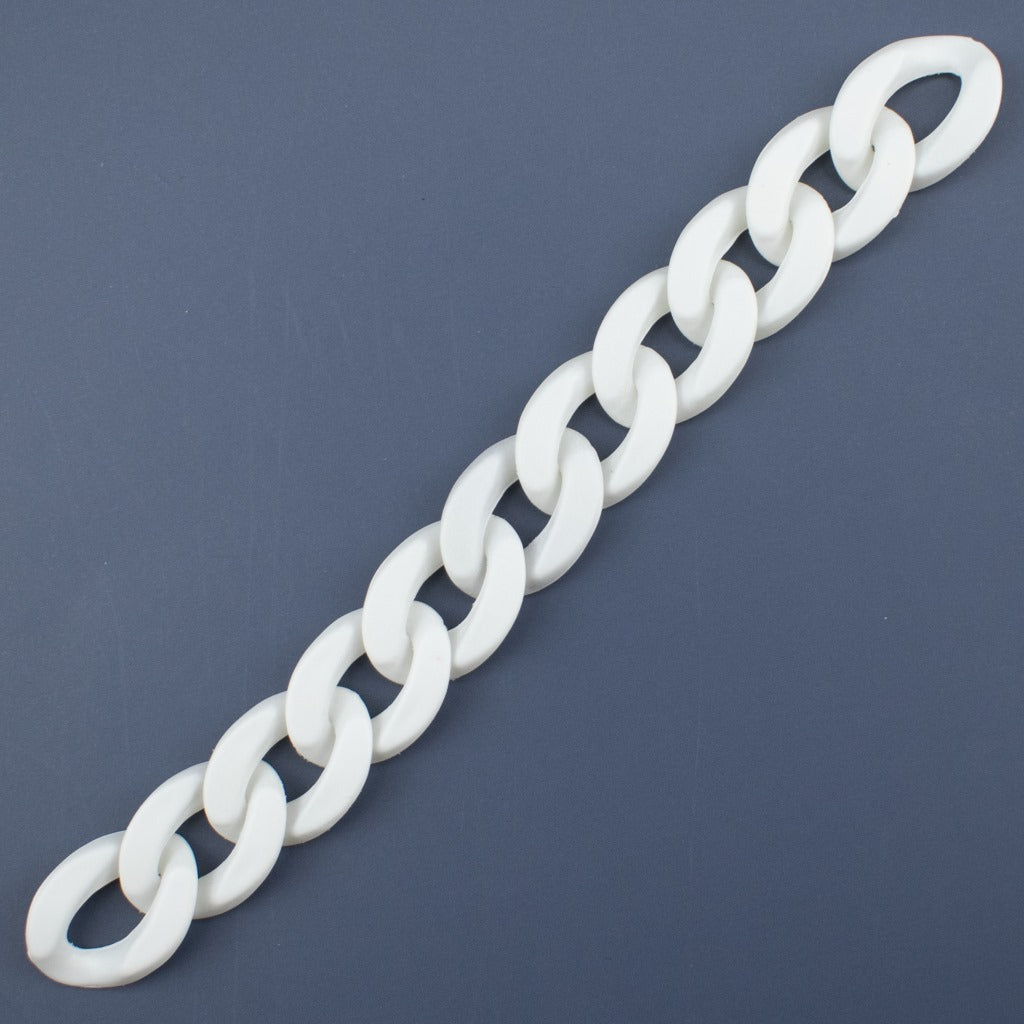 Matte Colorful Acrylic Open Chain Links 23mm 100pcs 12