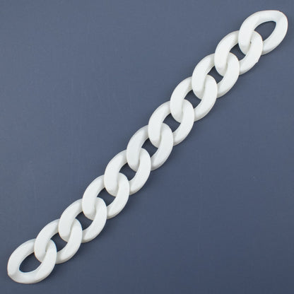 Matte Colorful Acrylic Open Chain Links 23mm 100pcs 12
