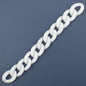 Matte Colorful Acrylic Open Chain Links 23mm 100pcs 12