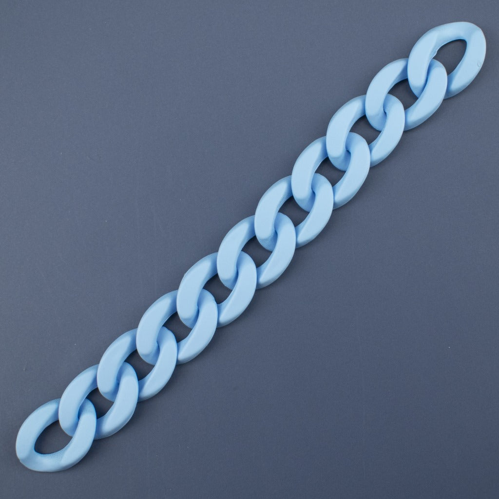 Matte Colorful Acrylic Open Chain Links 23mm 100pcs 8