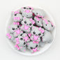 3D Cat Heart Bow Silicone Focal Beads  20 pcs 3
