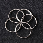 Iron Plated Nickel Key Rings Split Keyrings Durable 100pcs 3