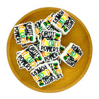 Silicone Focal Beads Teacher Coffee Cup Colorful Text 20pcs 2