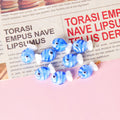 Small Fish Glass Beads 20x13mm Multi Color Glossy 10pcs 6