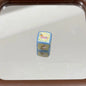 Spring Blue Pink Puppy Square Acrylic Beads 14mm 10pcs 2