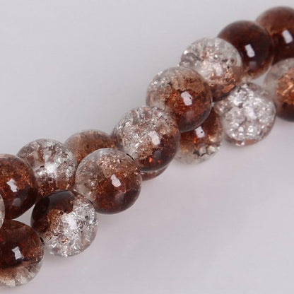 Crackle Round Glass Beads 8mm Colorful Mixed Colors 50pcs 7