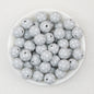 Star Pattern 15mm Printed Silicone Beads 50pcs 2