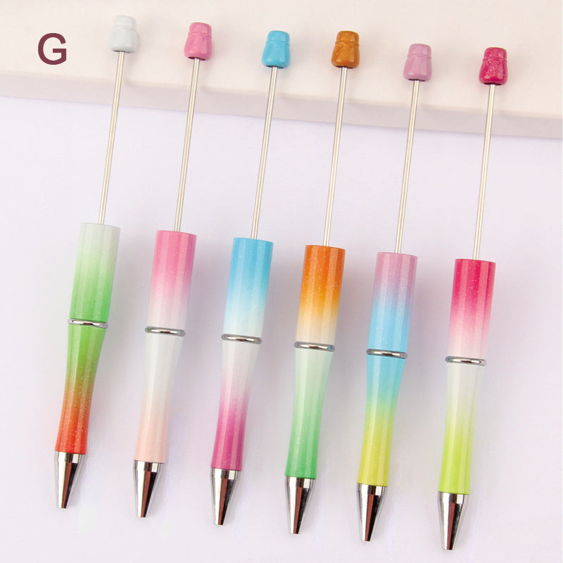 Beadable Plastic Pens 101 Colors Matte Pastel Shimmering Rainbow 2