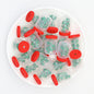 3D Christmas Glitter Bottle Silicone Focal Beads 20pcs 17