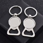 Metal Bottle Opener Keychain Zinc Alloy Smooth Surface for Sublimation 2