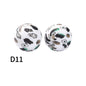 50Pcs 15mm Colored pattern printed silicone beads 13