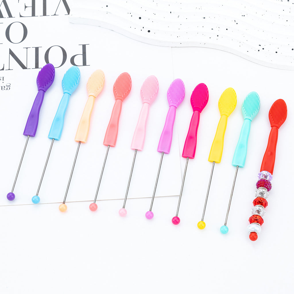 Beadable Lip Scrub Brushes Multi-functional