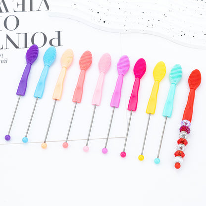 Beadable Lip Scrub Brushes Multi-functional