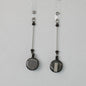 Beadable Badge Reels Retractable ID Keychain Clip - Transparent Black