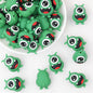 Green Monster 3D Silicone Focal Beads Toy Design 20pcs