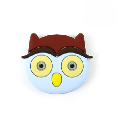 Silicone Focal Beads Owl Big Eyes Pastel Woodland 20pcs 8