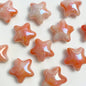 UV Finish Gradient Star Acrylic Beads 22x10mm Multicolor Pastel 50pcs 10