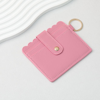 PU Card Holder Keychain Multi Patterned