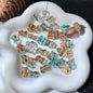 Bear Transparent Glass Beads 12mm 14mm Multicolor 50pcs 14