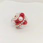 Rhinestone Bubblegum Beads 18mm Pearl Encrusted Round 4pcs 9