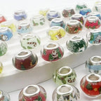 Acrylic Spacer Beads 14mm Christmas Elements Pattern 100pcs 2