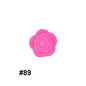 Double-Sided Flower Silicone Beads Multi Color Solid 50pcs 34