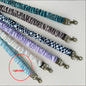 Stretchy Satin Scrunchie Lanyard Keychain Ruched Texture 49cm 1pc 11