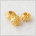 Alloy Polka Dot Patterned Spacer Beads 5mm Tibetan Style 100pcs 2
