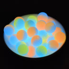 12mm 15mm Double Color Glow in Dark Silicone Beads Smooth Matte 20pcs