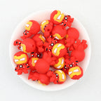 3D Marvel Iron Man Silicone Focal Beads 20pcs  2