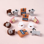 Silicone 3D Focal Beads Coffee Theme Coffee Pot Coffee Bag 20pcs 4
