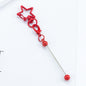 Beadable Metal Keychains Star-shaped