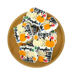 Silicone Focal Beads Howdy Pumpkin Autumn Leaves Lettering 2