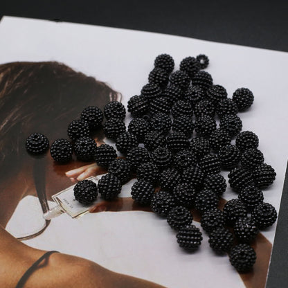 Opaque Bubblegum Beads 20mm Imitation Pearl Waxberry Textured 200pcs 3