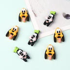 Silicone 3D Focal Beads Disney Pluto Goofy Head Green Hat Smiling Face 20Pcs 4