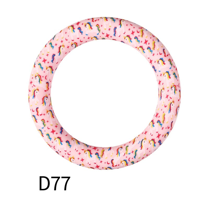 65mm Printing circular silicone rings 76