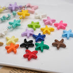 Irregular Starfish Acrylic Beads 21mm Glossy Mixed Colors 50pcs 2