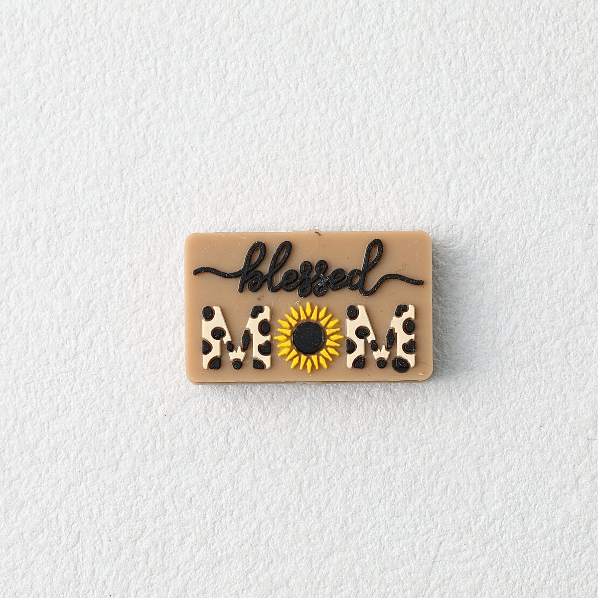 Mother Silicone Focal Beads Leopard Daisy Design 20pcs
