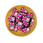Silicone Focal Beads Easter Gnome Wearing Bunny Ears 20 pcs 2