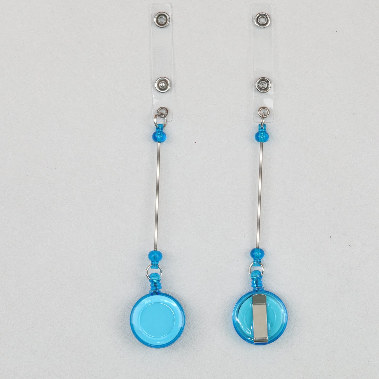 Beadable Badge Reels Retractable ID Keychain Clip