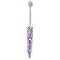 Beadable Pen with Rhinestone Pearl Chain Multicolor Rotating 5 Pcs 16