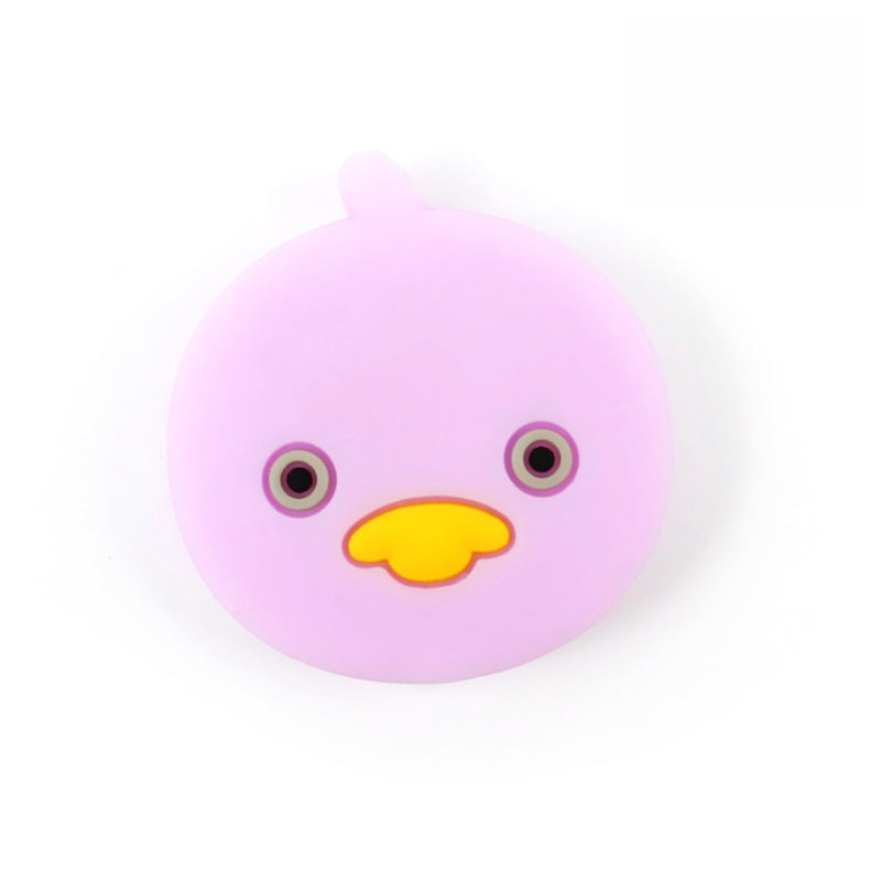 Silicone Focal Beads Duck Smiling Face Pastel Colors 20pcs 8