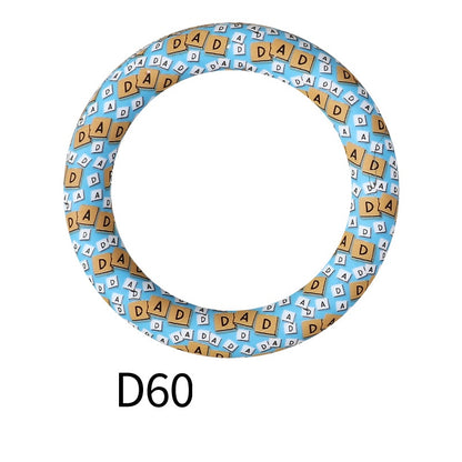 65mm Silicone Beads Printed Designs Vibrant Colors 19